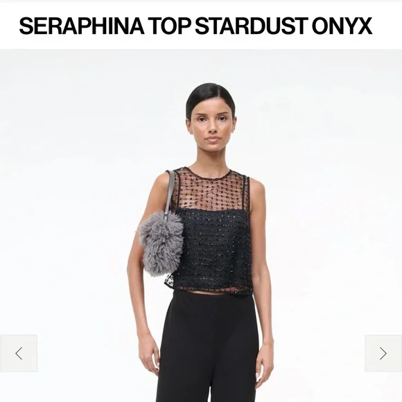 STAUD Seraphina Top - Onyx - Picture 3 of 4